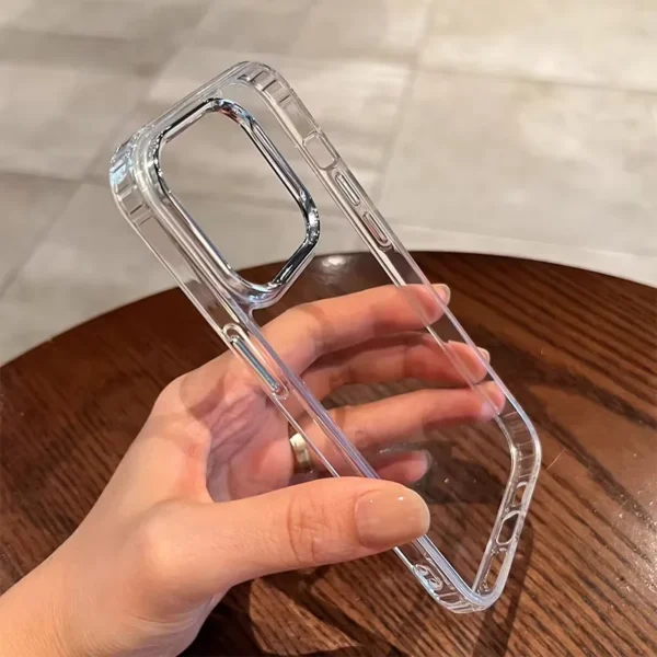 Transparent Shockproof Phone Case for iPhone 15 14 13 12 11 Pro Max Xs Xr Crystal Clear Soft TPU Cover Shell Cases